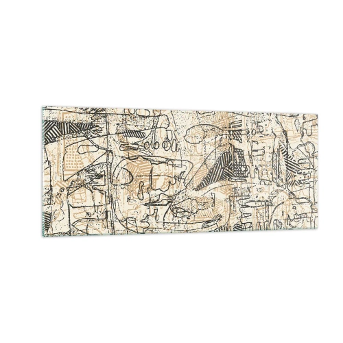 Impression sur verre - Image sur verre - Il attend d'être décodé - 100x40 cm