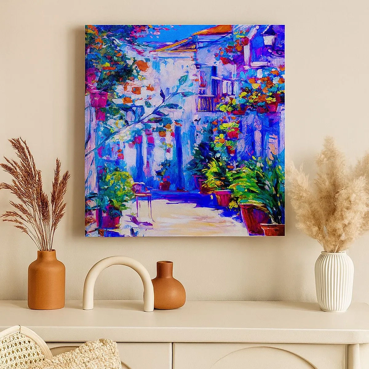 Impression sur toile - Image sur toile - Impression - une rue italienne - 30x30 cm