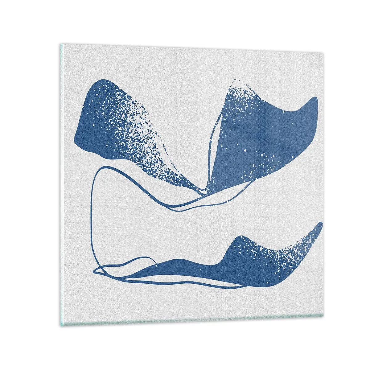 Impression sur verre - Image sur verre - Abstraction ailée - 60x60 cm