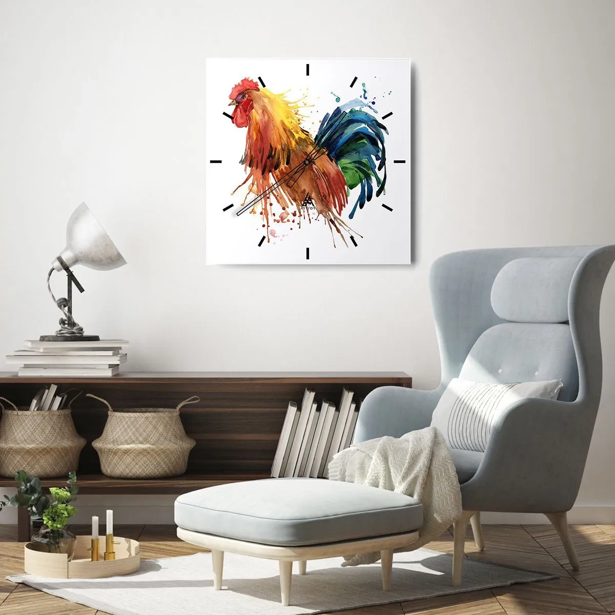 Horloge murale - Pendule murale - Robe royale, fierté royale - 40x40 cm