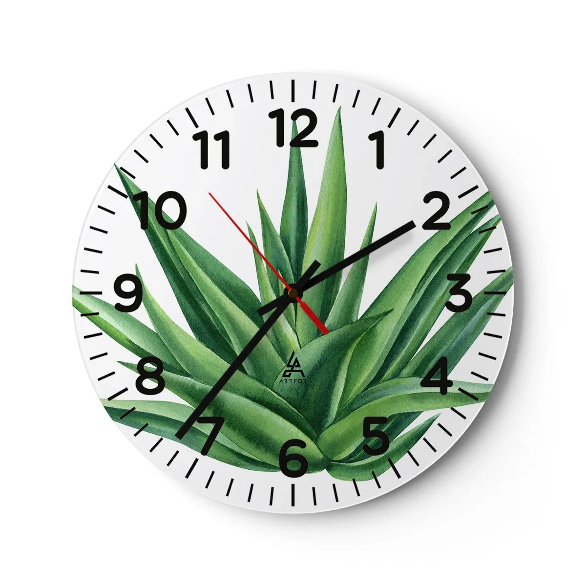 Horloge murale - Pendule murale - Vert – force – vie - 40x40 cm