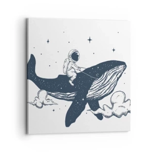 Impression sur toile - Image sur toile - Aventure spatiale - 70x70 cm