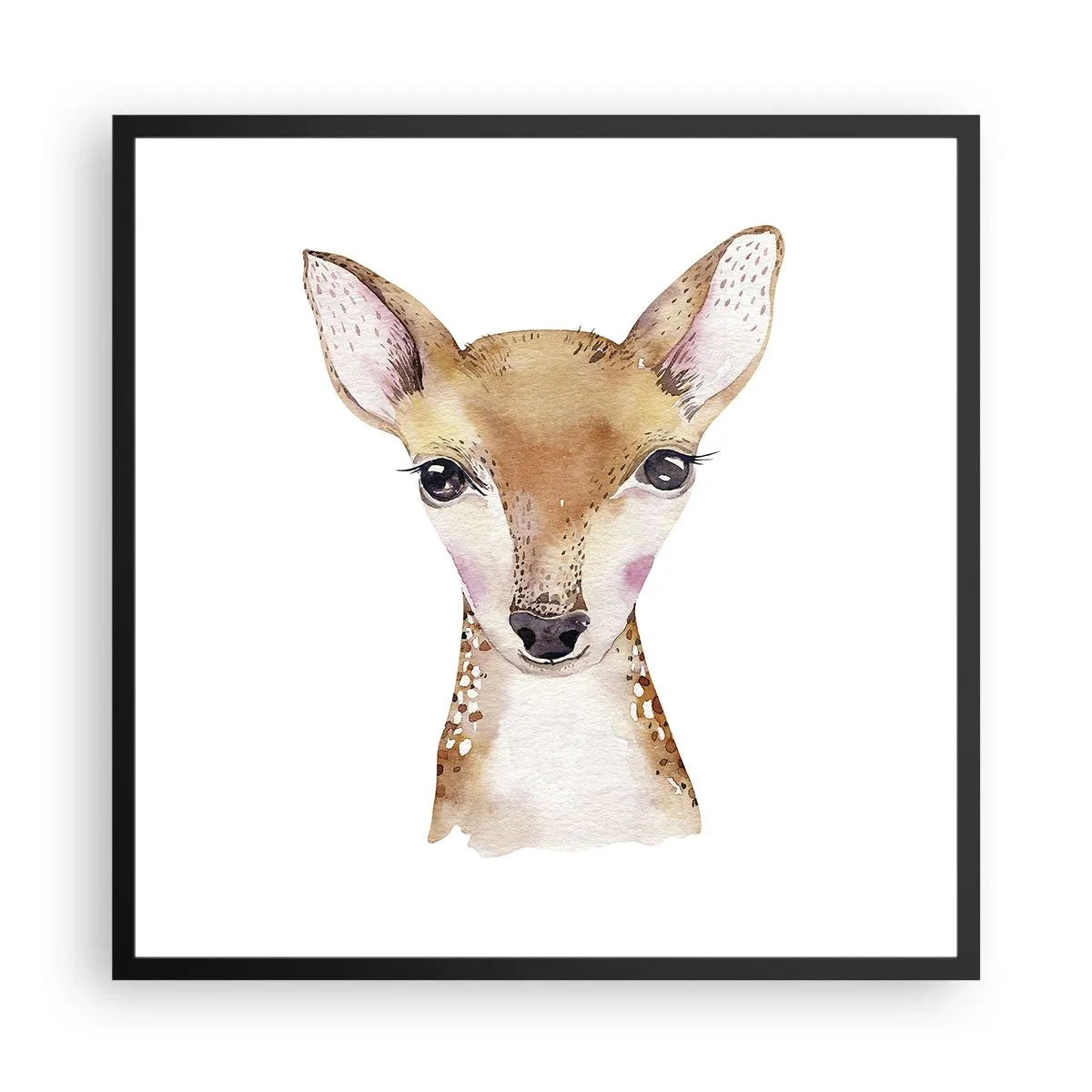 Affiche dans un cadre noir - Poster - L'innocence de la nature - 60x60 cm