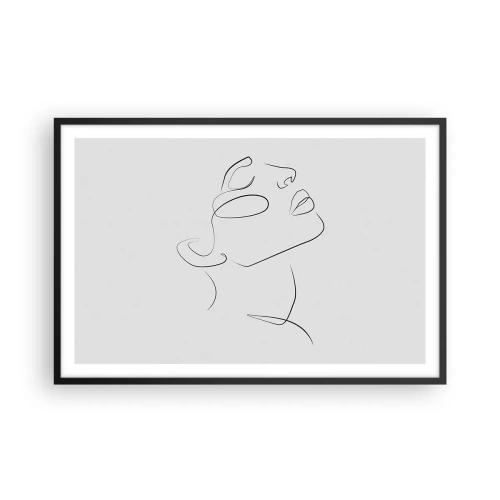 Affiche dans un cadre noir - Poster - Méandre du rêve - 91x61 cm
