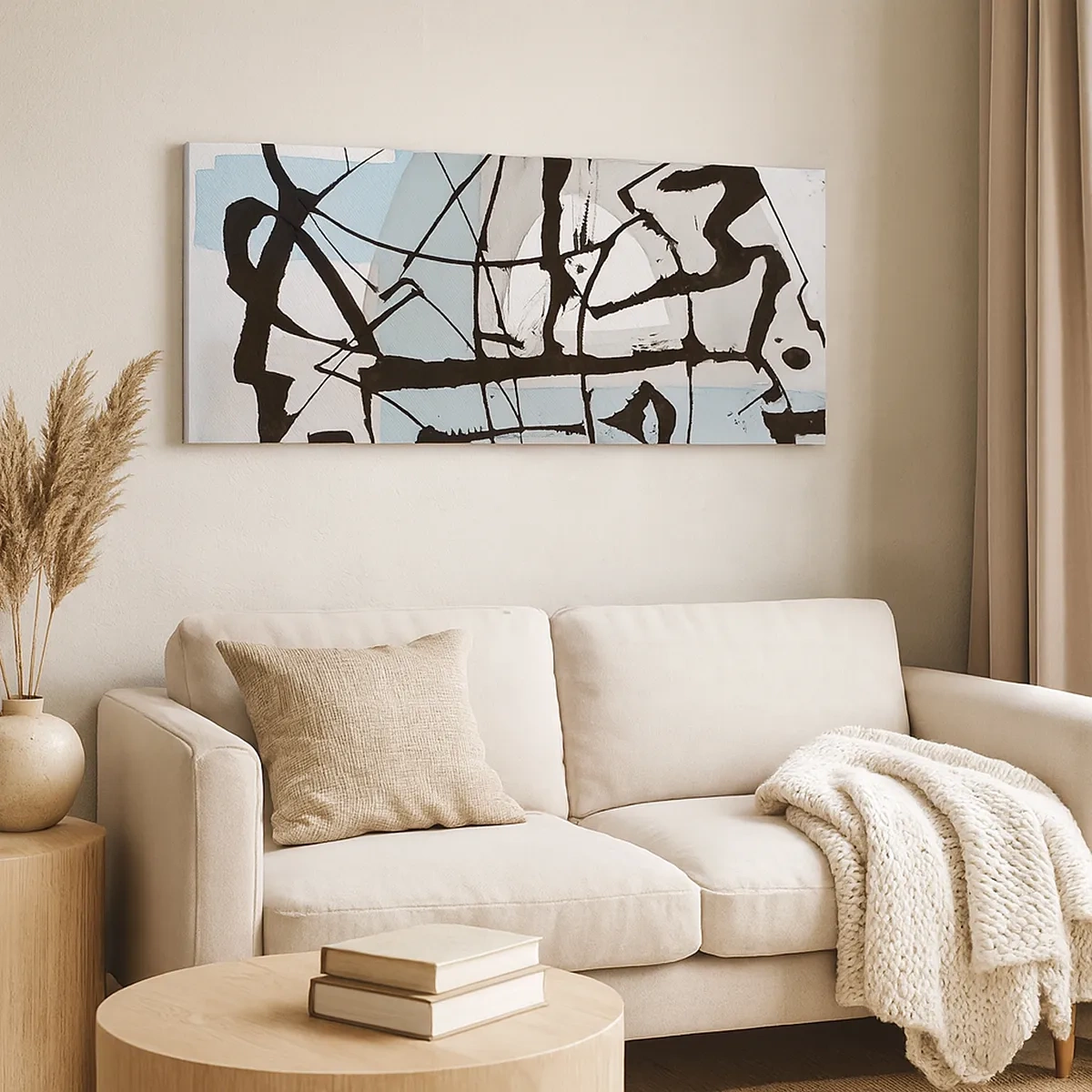 Impression sur toile - Image sur toile - Bleu malgré tout - 30x30 cm