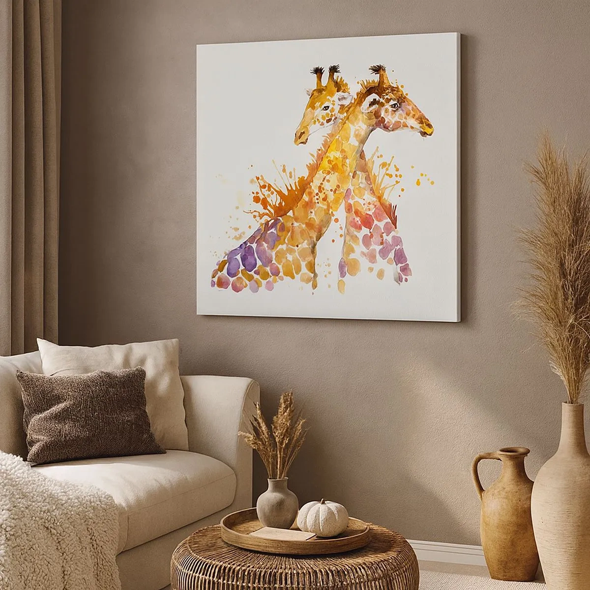 Impression sur toile - Image sur toile - Est-ce de l'amitié ou de l'amour? - 30x30 cm