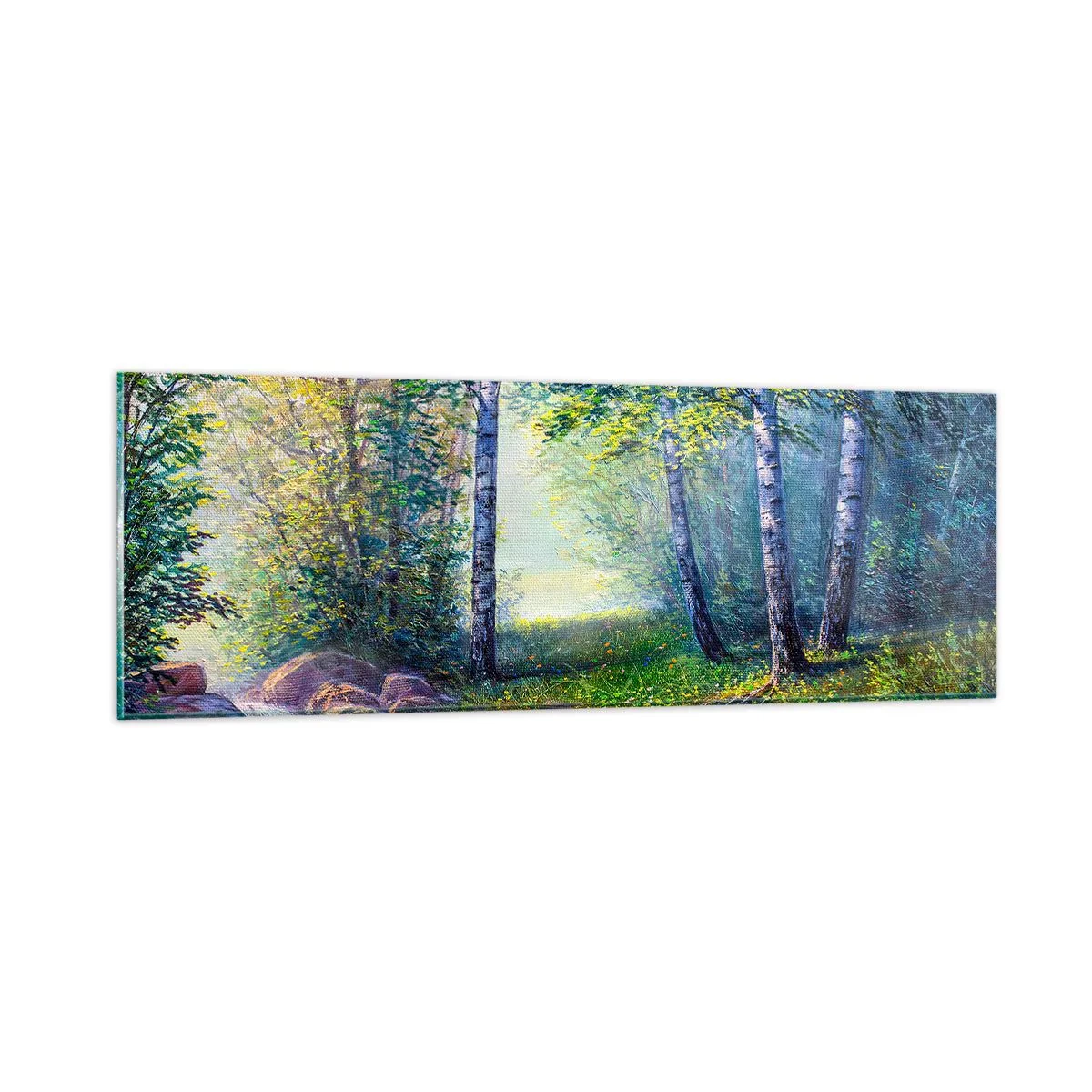Impression sur verre - Image sur verre - Paysage idyllique - 90x30 cm