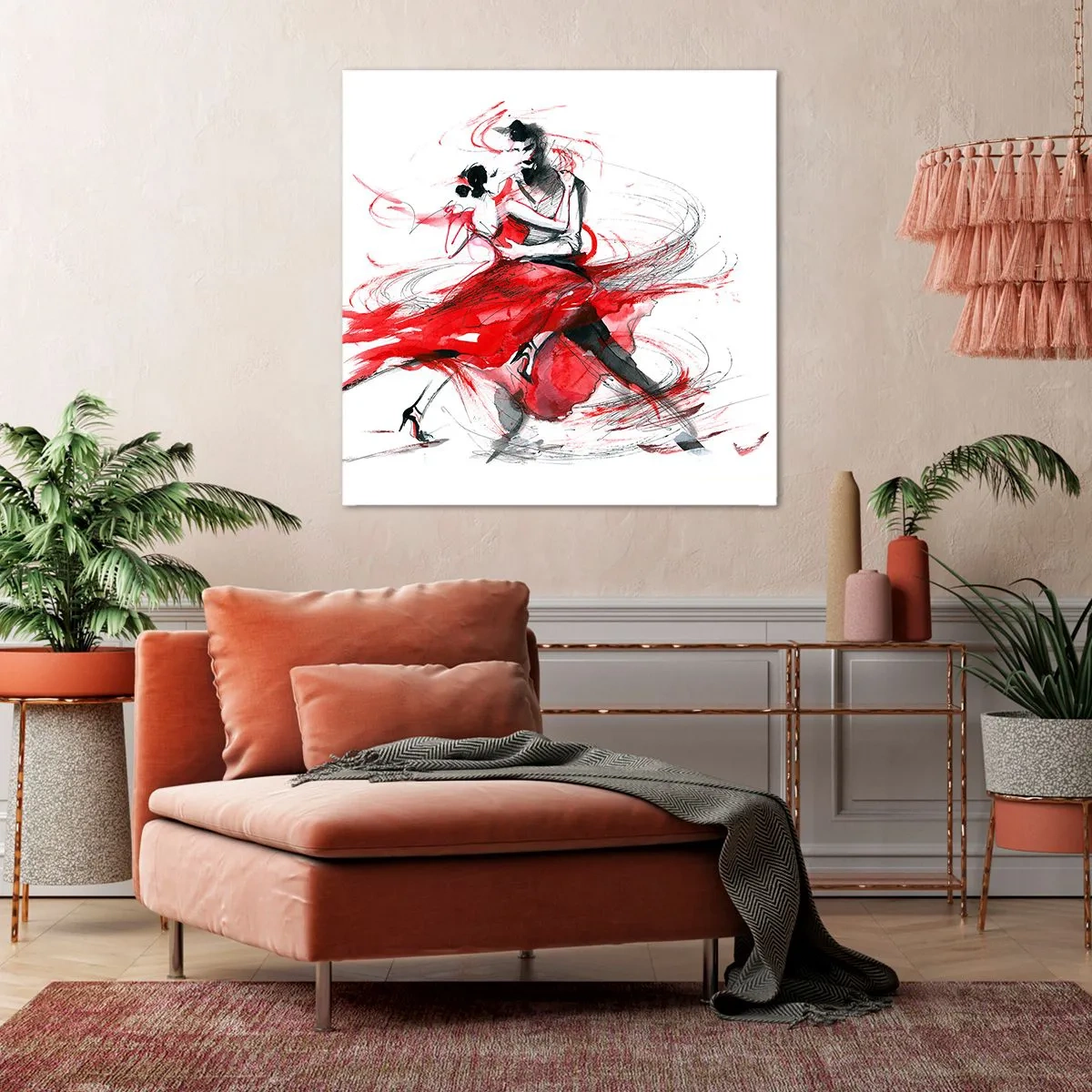 Impression sur toile - Image sur toile - Tango - le rythme de la passion - 70x70 cm