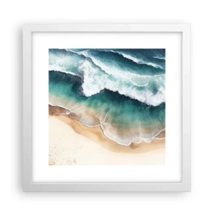 Affiche dans un cadre blanc - Poster - La rencontre éternelle - 30x30 cm