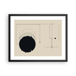 Affiche dans un cadre noir - Poster - Une composition flexible et dynamique - 50x40 cm
