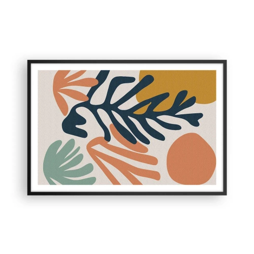 Affiche dans un cadre noir - Poster - Mers de corail - 91x61 cm