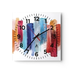 Horloge murale - Pendule murale - En haut et en bas - 30x30 cm