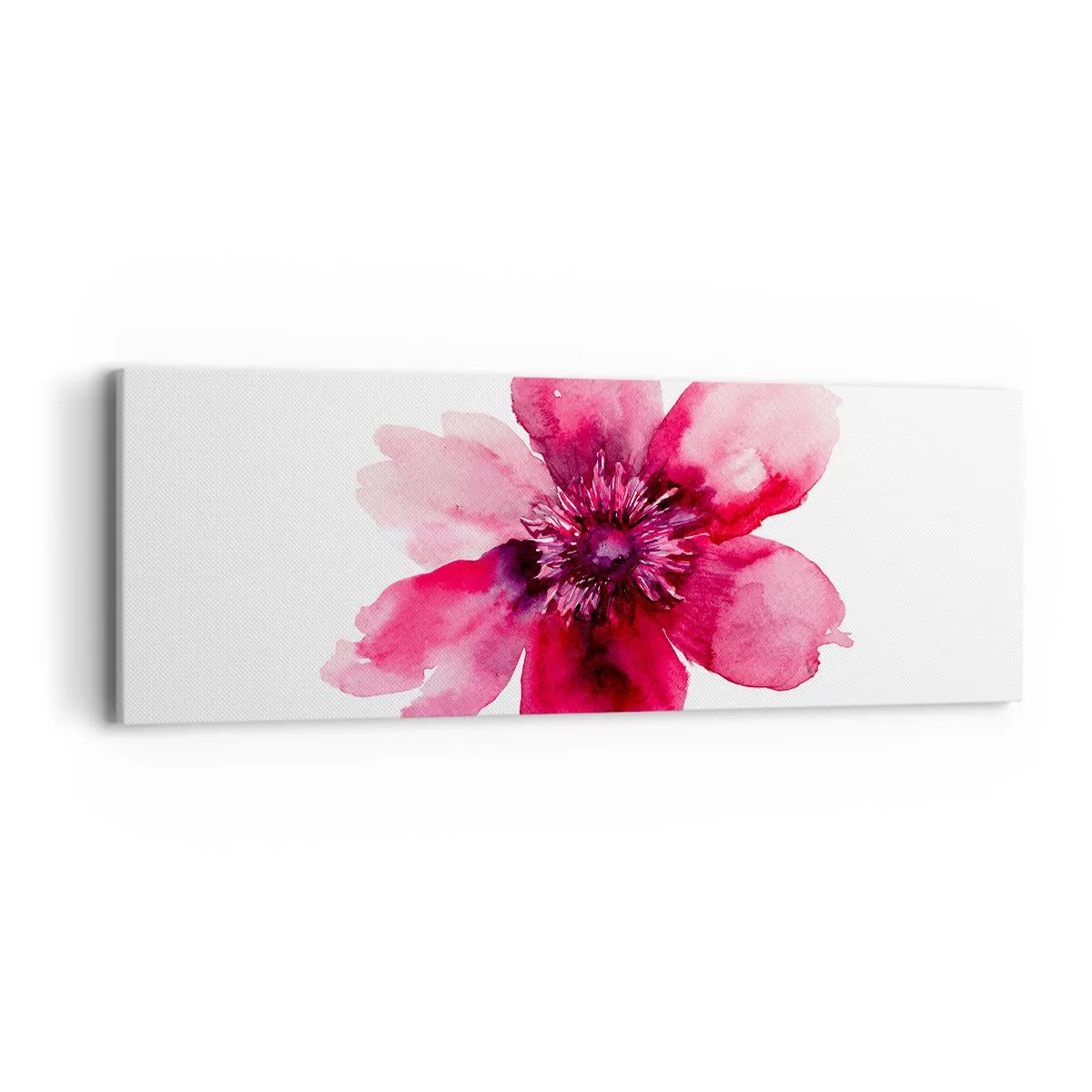 Impression sur toile - Image sur toile - Un baiser parfumé au carmin - 90x30 cm