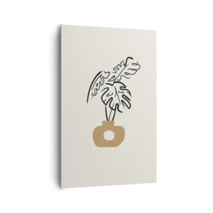 Impression sur toile - Image sur toile - Monstera – décoration de la maison - 80x120 cm