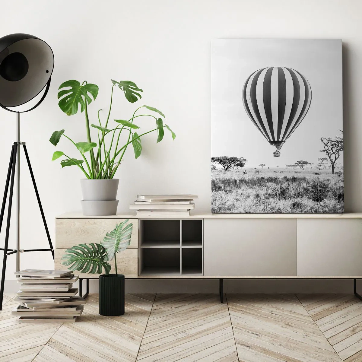 Impression sur toile - Image sur toile - Au dessus de la savane - 65x120 cm