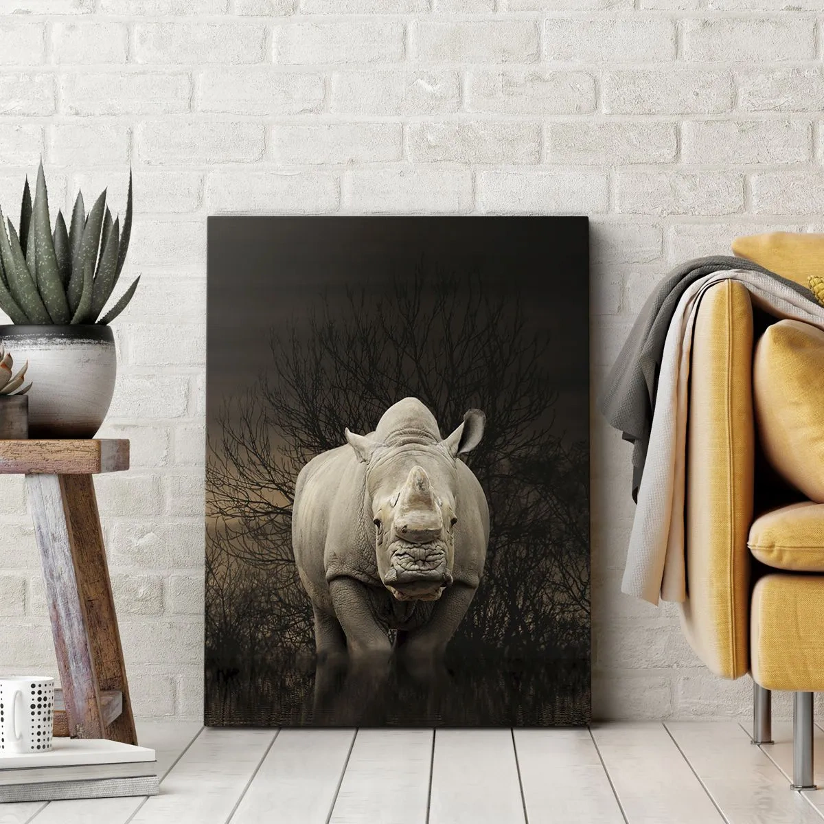 Impression sur toile - Image sur toile - Blanc contre nature - 45x80 cm