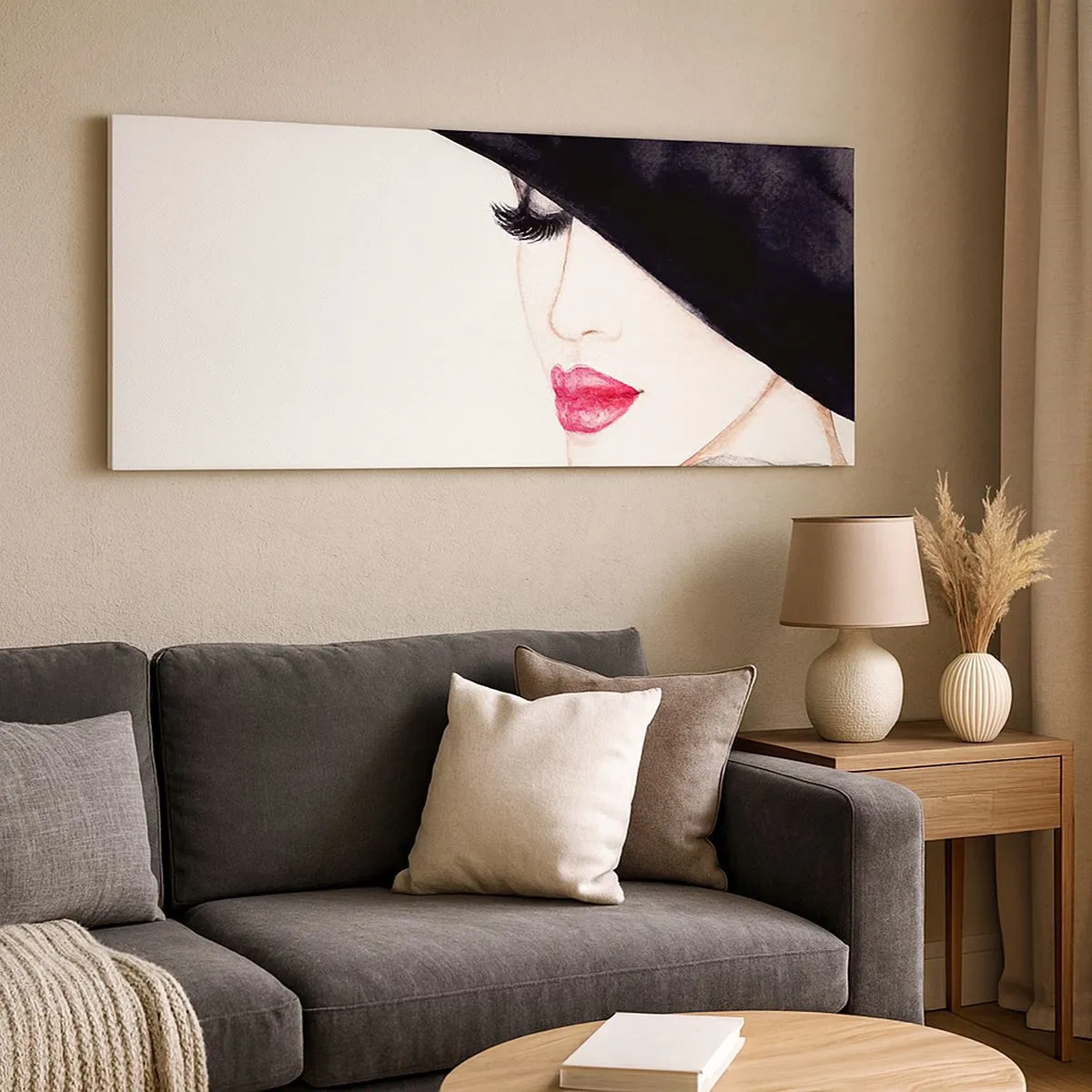 Impression sur toile - Image sur toile - Élégance et sensualité - 100x40 cm