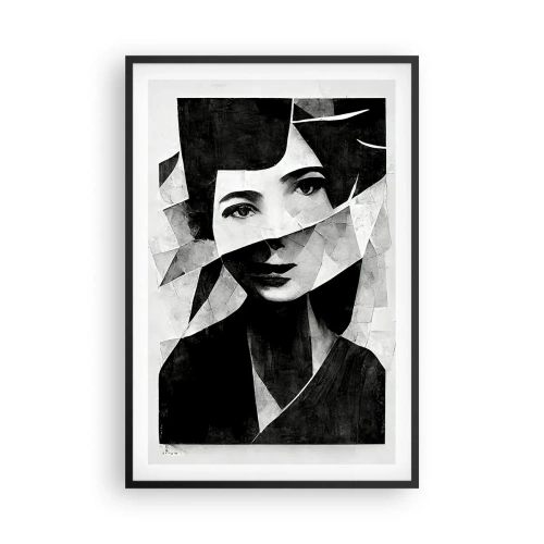 Affiche dans un cadre noir - Poster - Vraiment ce que tu es… - 61x91 cm