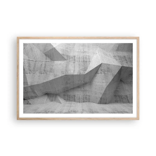 Affiche dans un chêne clair - Poster - Un vrai challenge - 91x61 cm