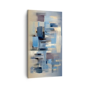 Impression sur toile - Image sur toile - Construction bleue - 45x80 cm