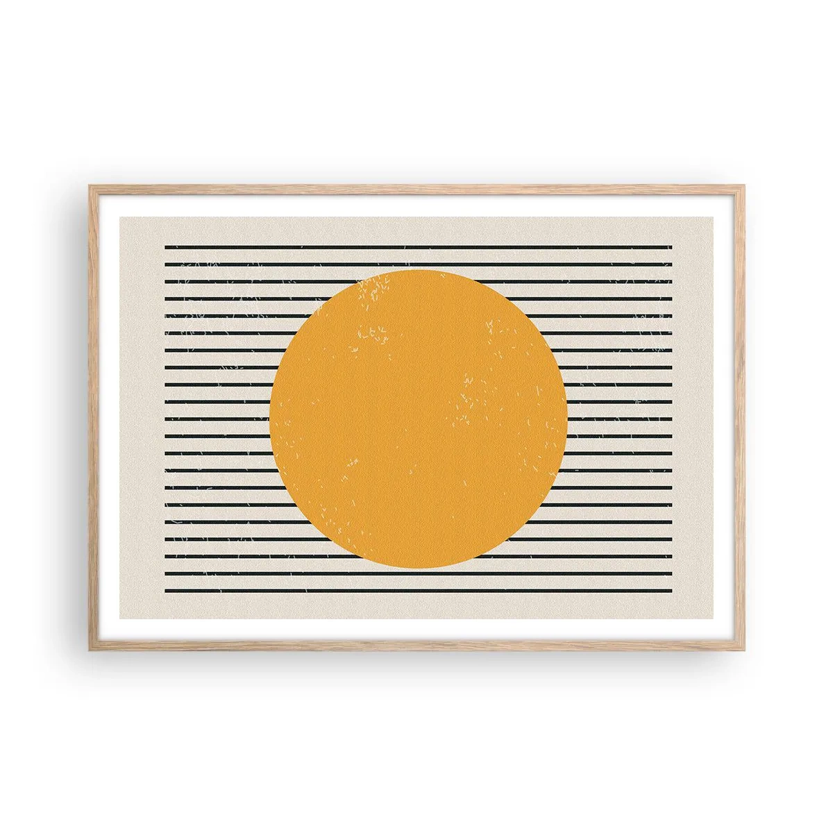 Affiche dans un chêne clair - Poster - Le pouvoir de la simplicité - 100x70 cm