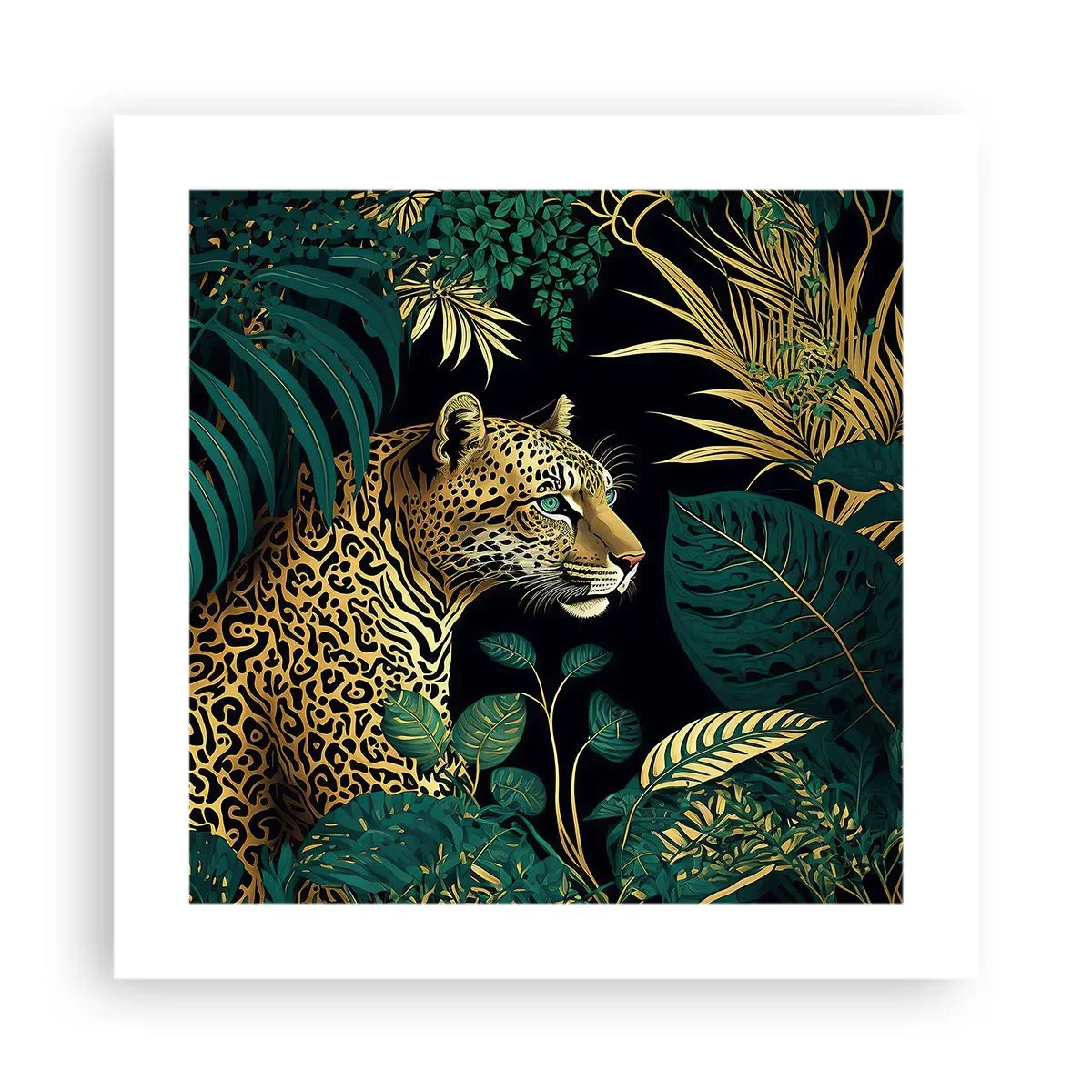 Affiche - Poster - Un hôte dans la jungle - 40x40 cm