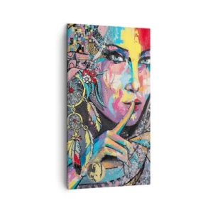 Impression sur toile - Image sur toile - Taisez-vous jusqu'à ce que vous compreniez - 45x80 cm