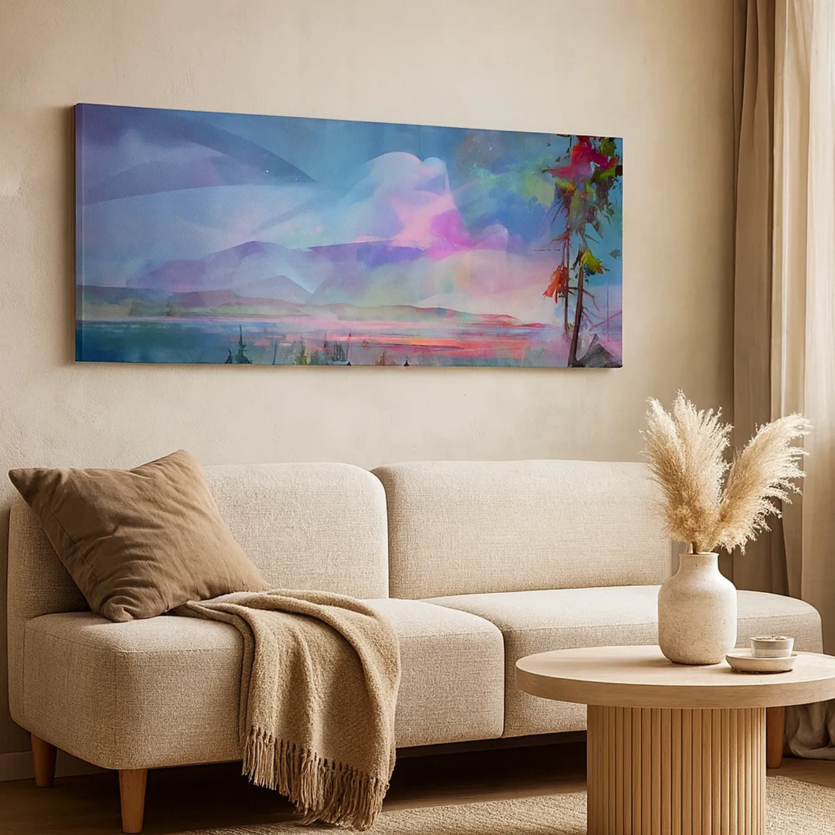 Impression sur toile - Image sur toile - Sous un ciel bienveillant - 30x30 cm