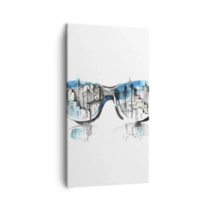 Impression sur toile - Image sur toile - Le chic des grandes villes - 45x80 cm