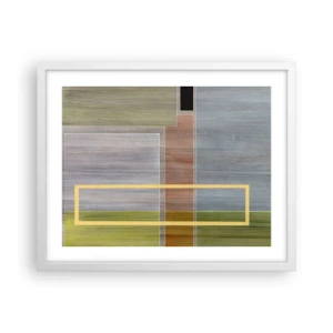 Affiche dans un cadre blanc - Poster - Simple et calme - 50x40 cm