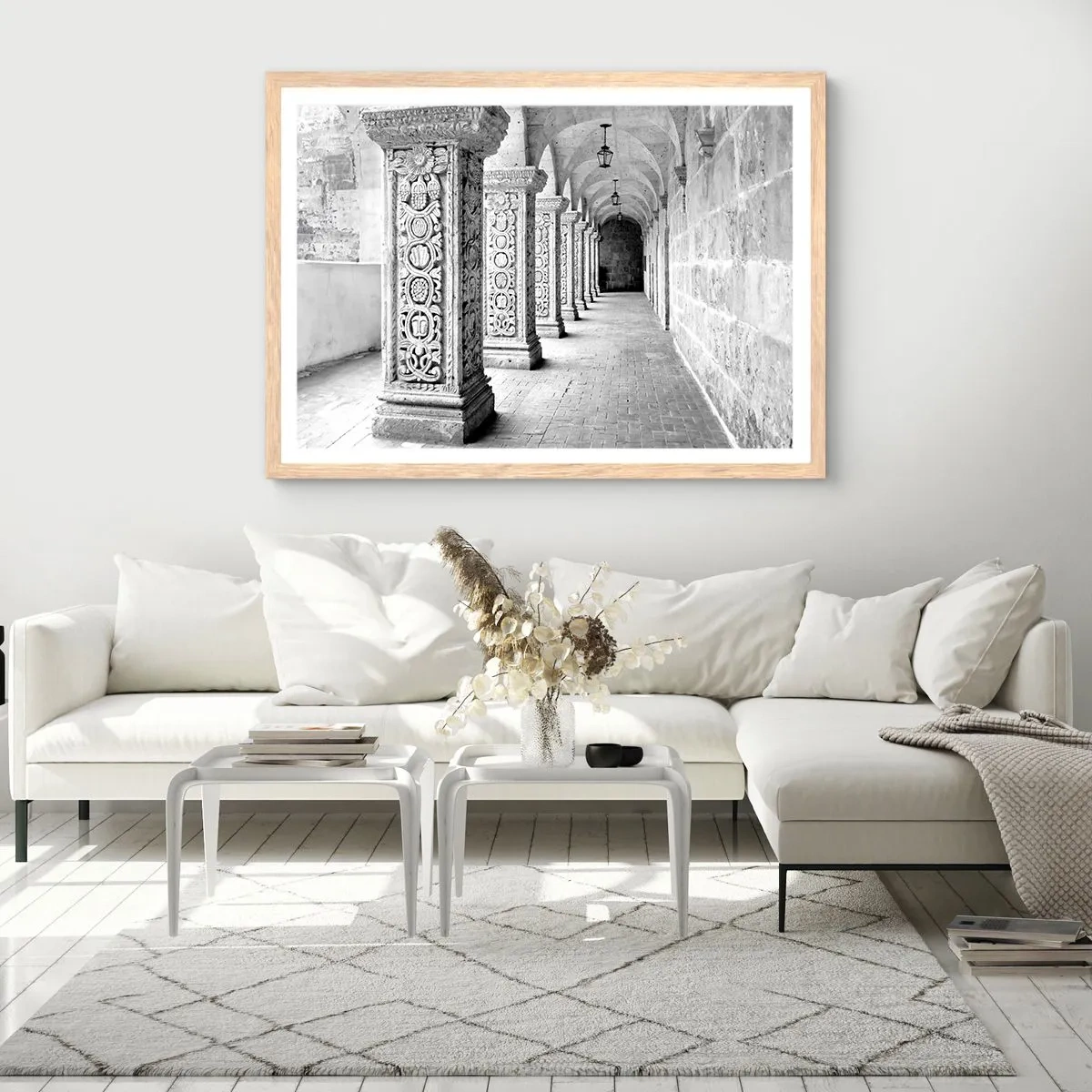 Affiche dans un chêne clair - Poster - Où cela mène-t-il…? - 100x70 cm