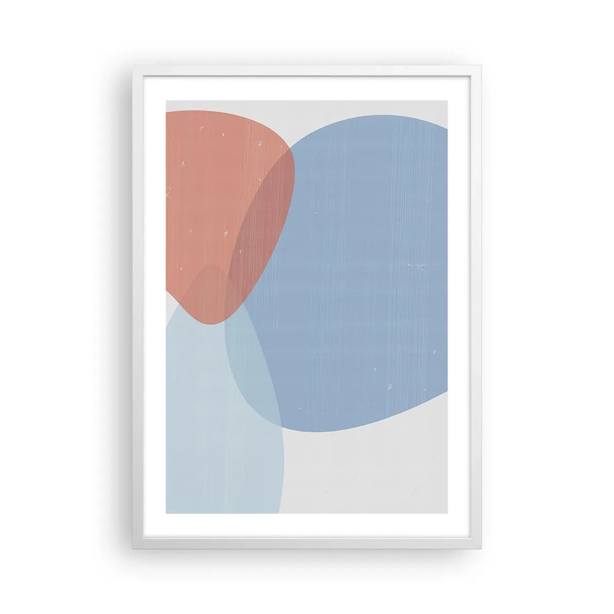 Affiche dans un cadre blanc - Poster - Relations pastel - 50x70 cm