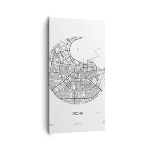 Impression sur toile - Image sur toile - Anatomie de Doha - 65x120 cm