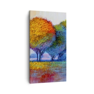 Impression sur toile - Image sur toile - Un bouquet de couleurs éclatantes - 45x80 cm