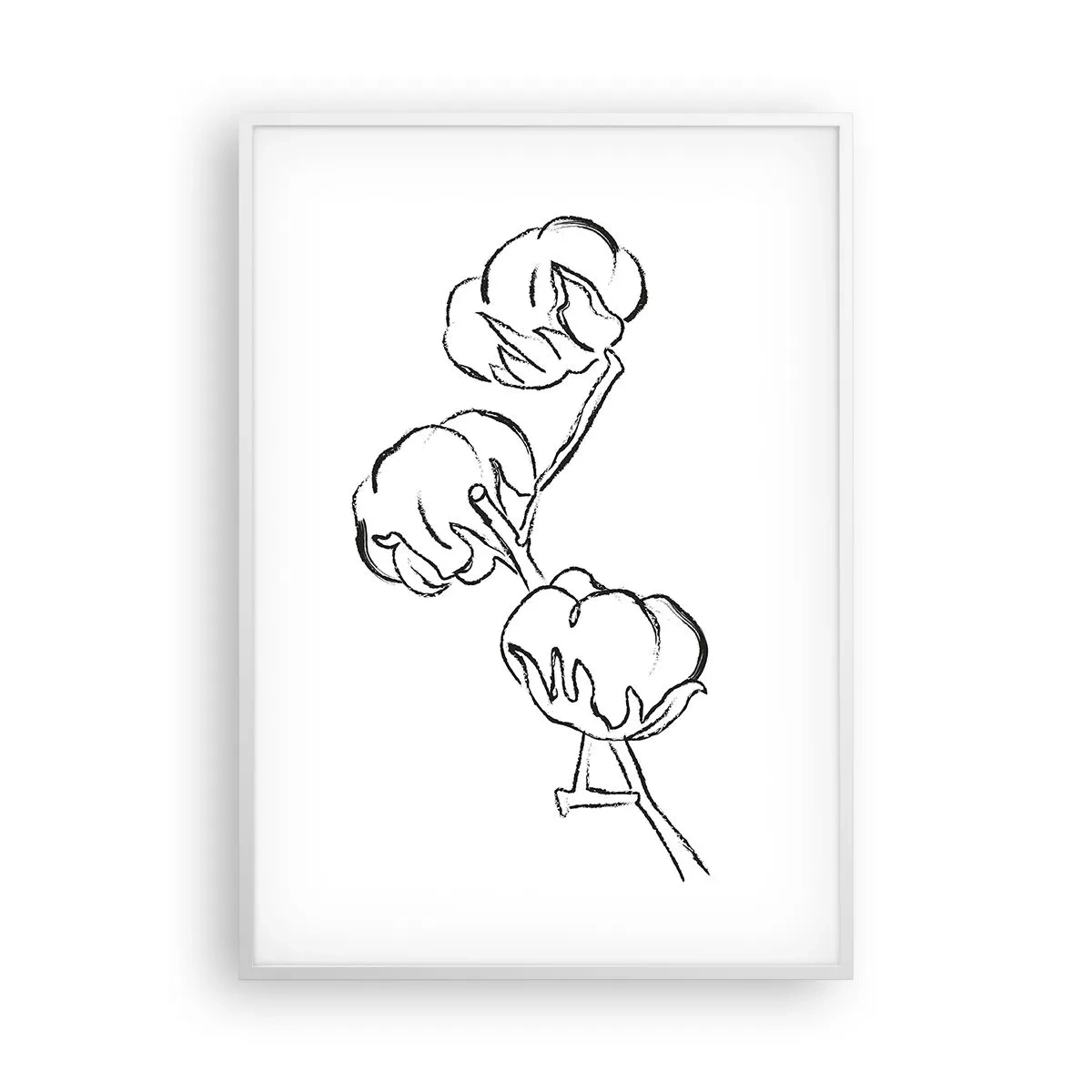 Affiche dans un cadre blanc - Poster - Duvet de coton - 70x100 cm