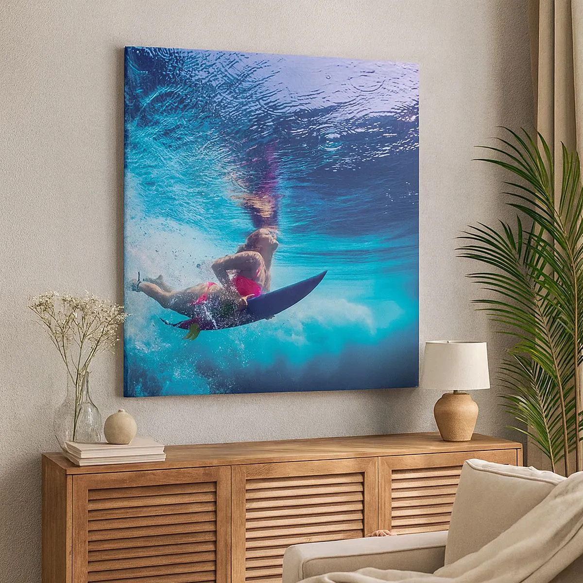 Impression sur toile - Image sur toile - Joie profonde - 30x30 cm