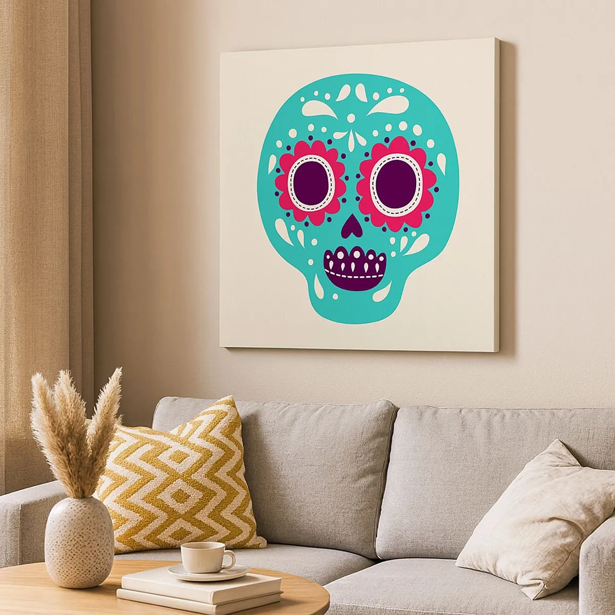 Impression sur toile - Image sur toile - La vie – du plaisir jusqu'à la mort - 30x30 cm