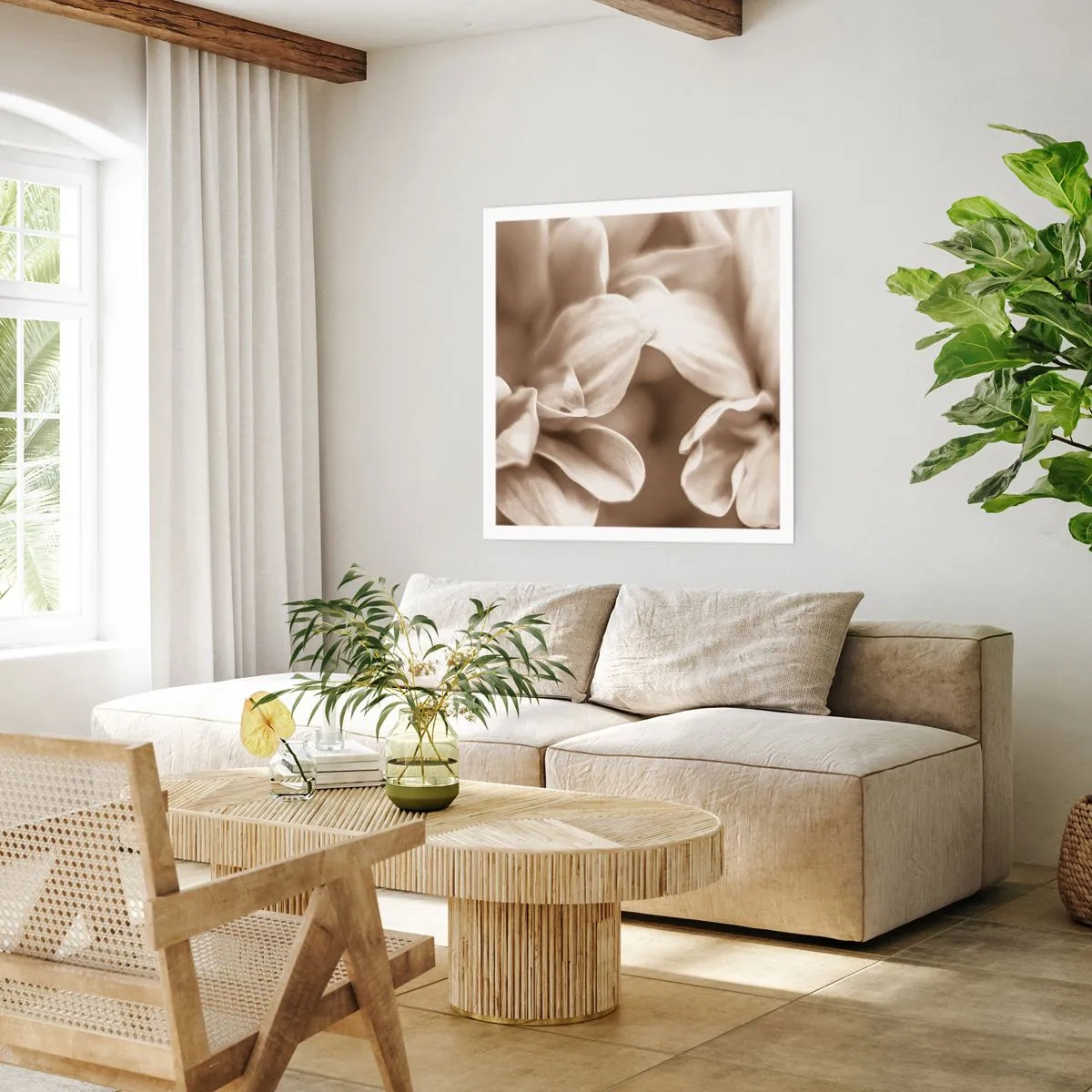 Affiche - Poster - Doux comme un sourire - 30x30 cm