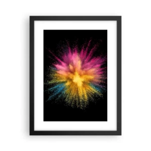 Affiche dans un cadre noir - Poster - Origine des couleurs - 30x40 cm