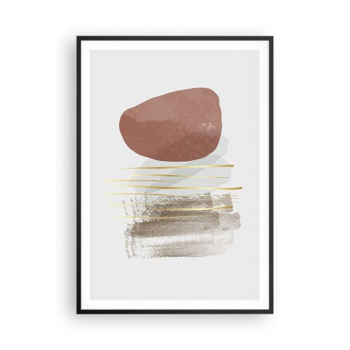 Affiche dans un cadre noir - Poster - Colonnade abstraite - 70x100 cm