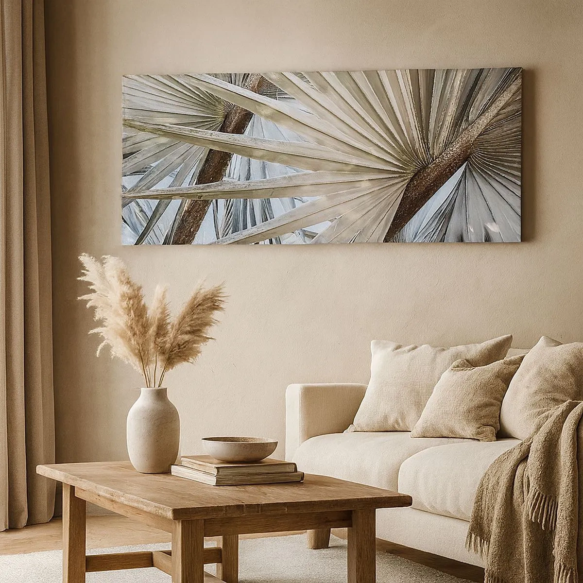 Impression sur toile - Image sur toile - Evantail sous les tropiques - 100x40 cm