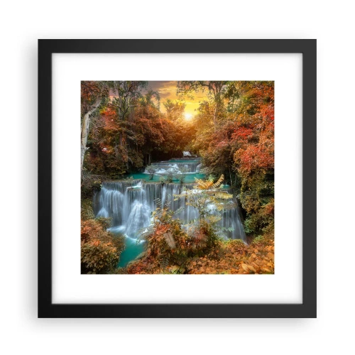 Affiche dans un cadre noir - Poster - Trésor caché de la forêt - 30x30 cm