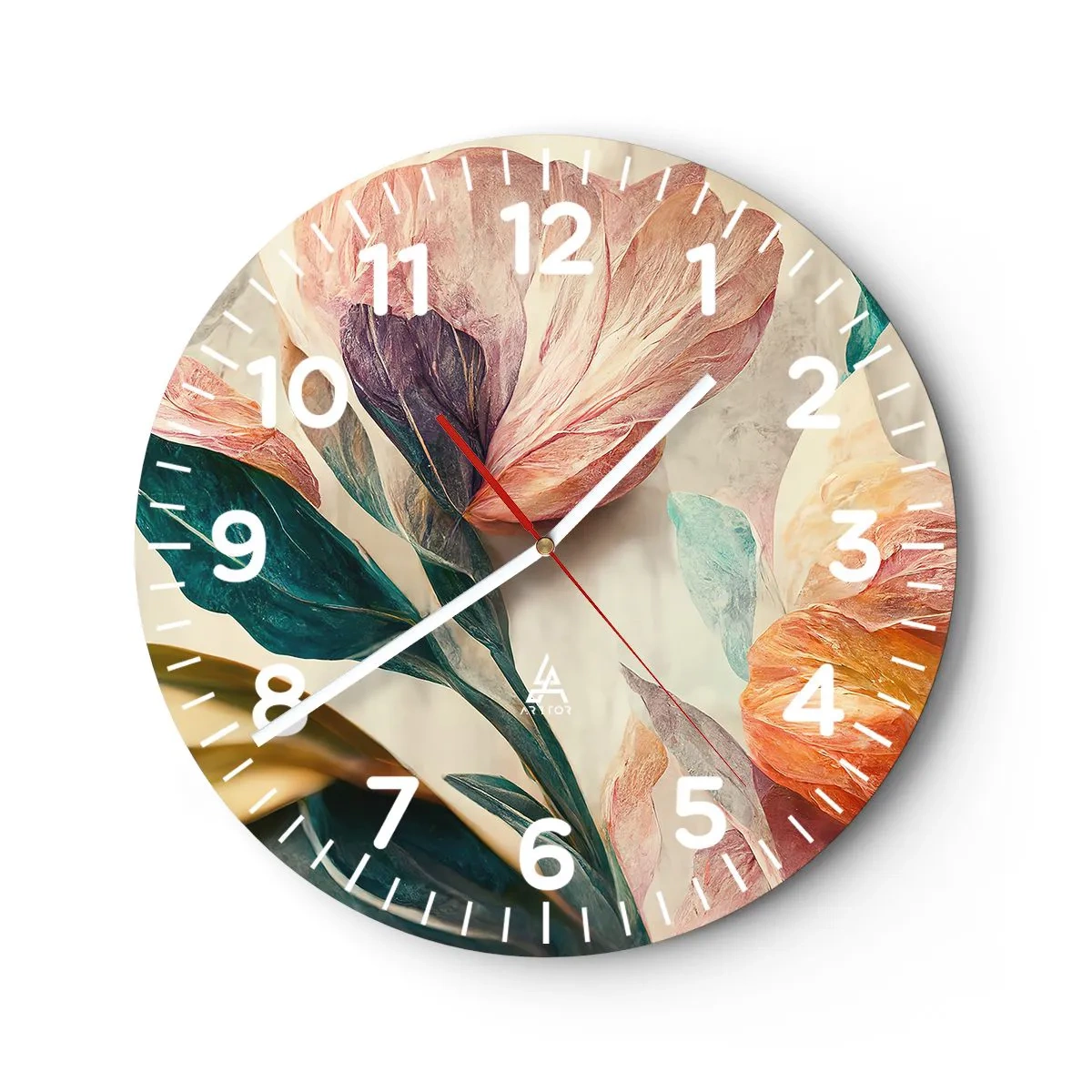 Horloge murale - Pendule murale - Fleurs des îles du sud - 30x30 cm