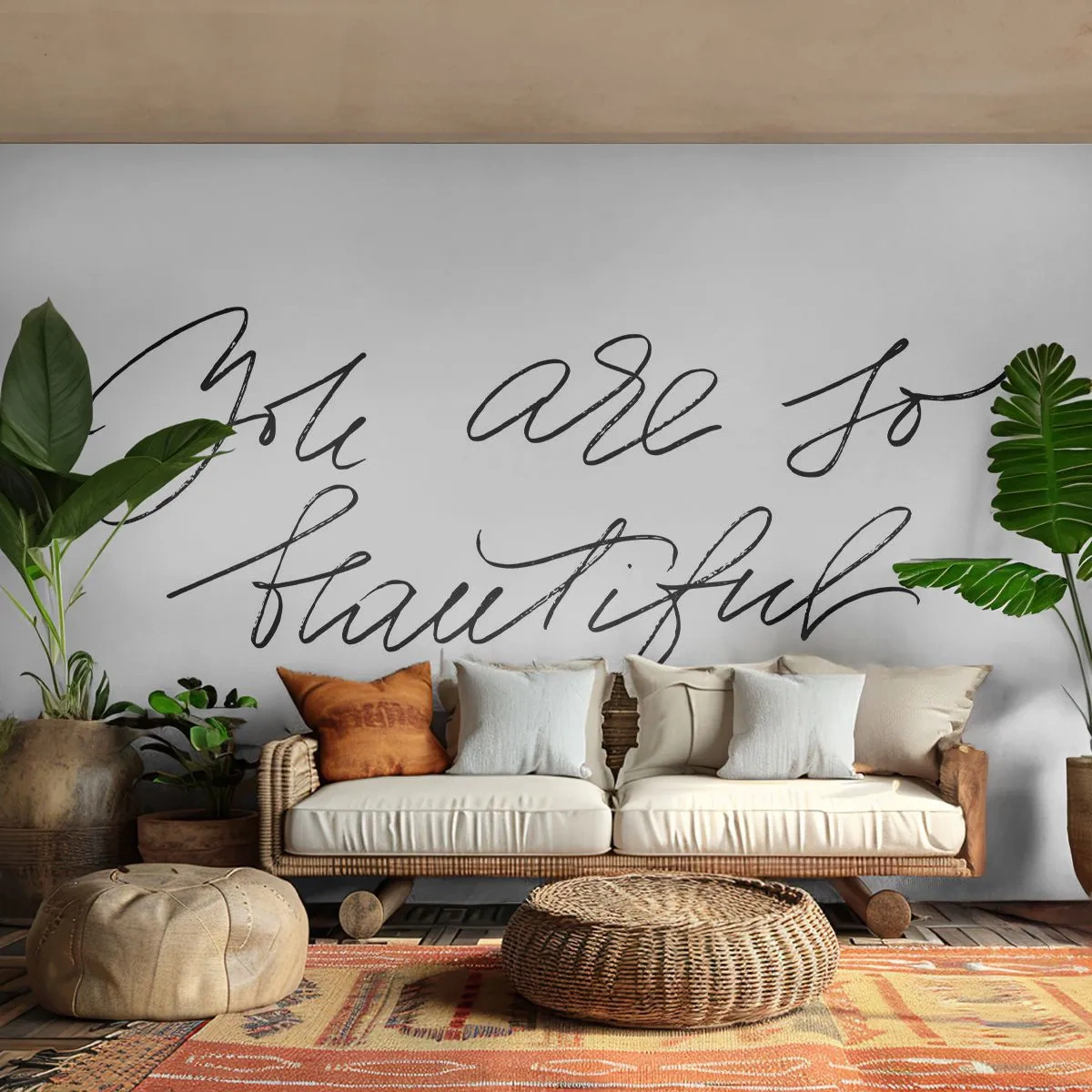 Papier Peint Photo Standard Eco - Vraiment, crois-moi... - Typographie, Affirmation, Maxime - 300x210 cm