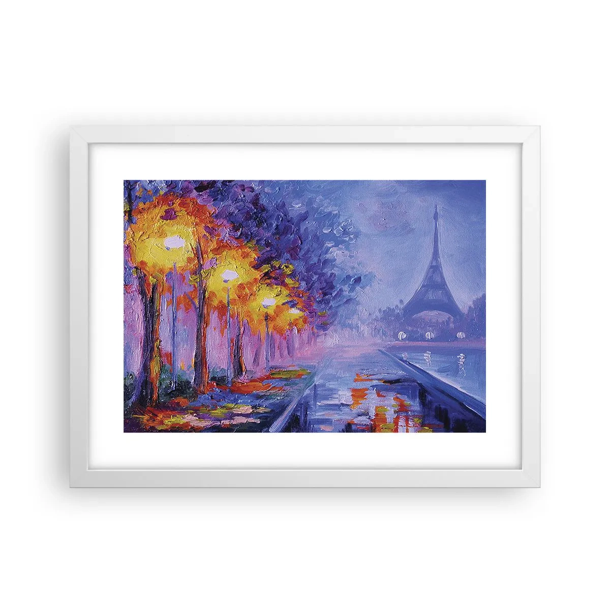 Affiche dans un cadre blanc - Poster - Une ballade idéale - 40x30 cm