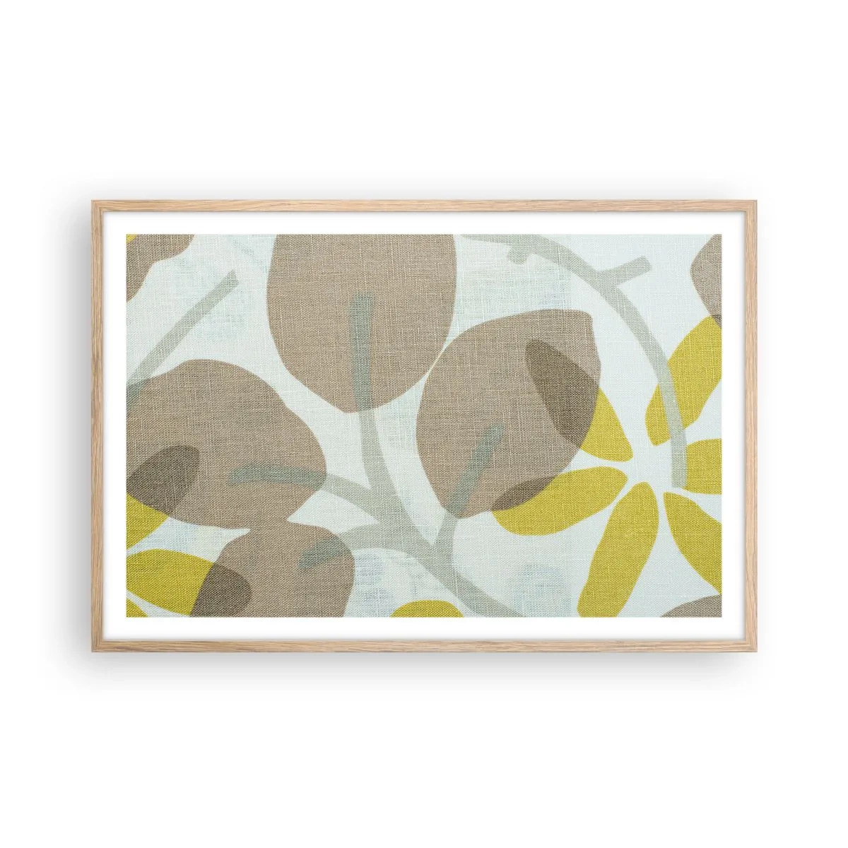 Affiche dans un chêne clair - Poster - Composition en plein soleil - 91x61 cm