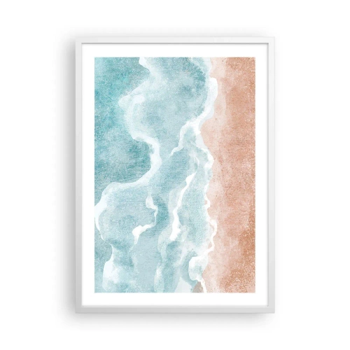 Affiche dans un cadre blanc - Poster - Abstraction du nuage - 50x70 cm