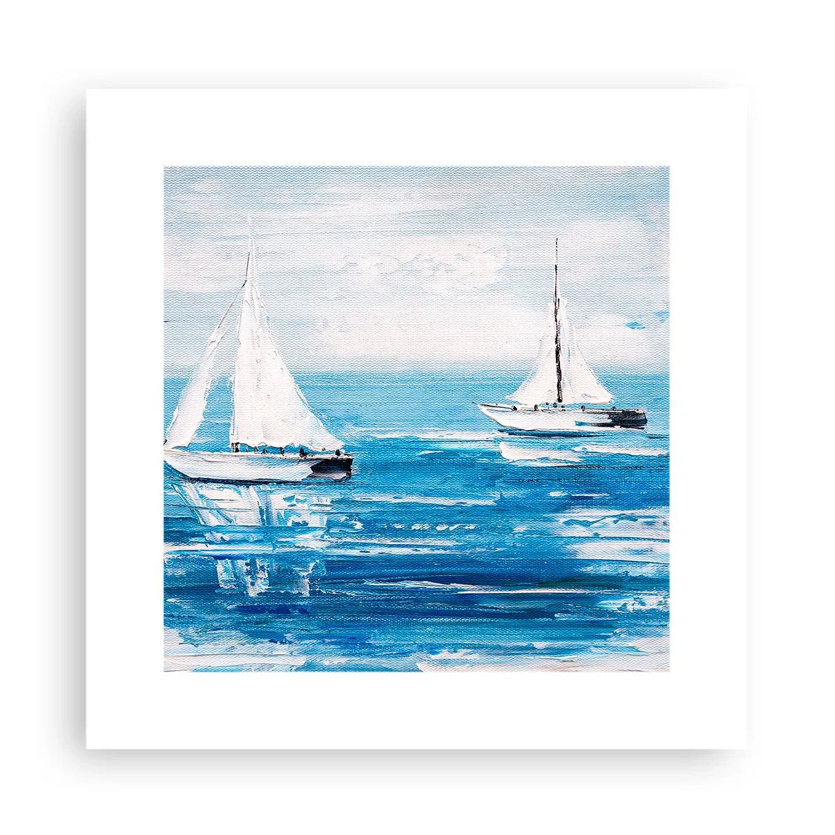 Affiche - Poster - Avec un ami à mes côtés - 30x30 cm