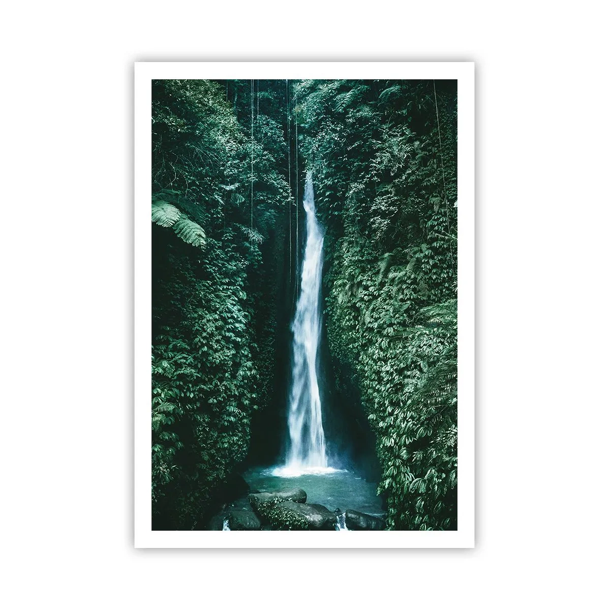 Affiche - Poster - Fontaine tropicale - 70x100 cm