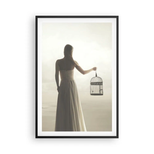 Affiche dans un cadre noir - Poster - Soi libre - 61x91 cm